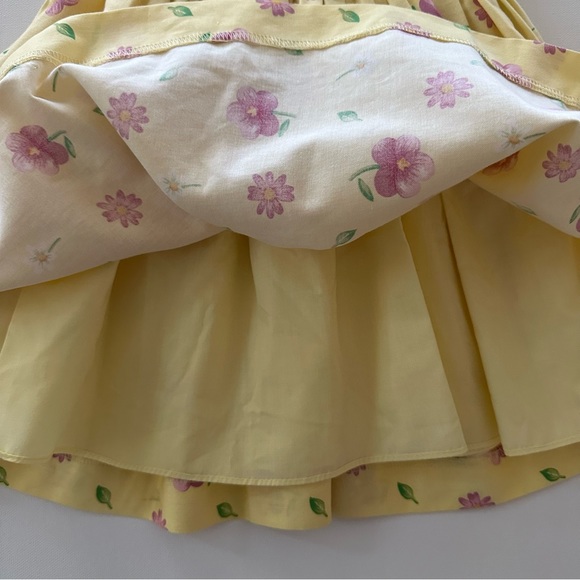 Plum Pudding 18 Months Baby Girl Yellow Floral Dress Spring Summer Easter - Picture 6 of 8